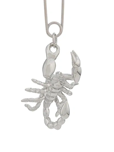Shop Ambush Scorpion Drop Earring In Silver