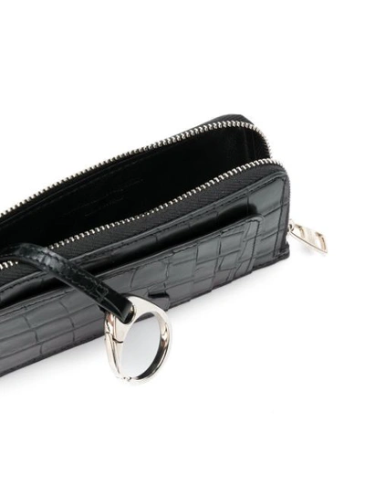 Shop Alexander Mcqueen Zipped Wallet - Black