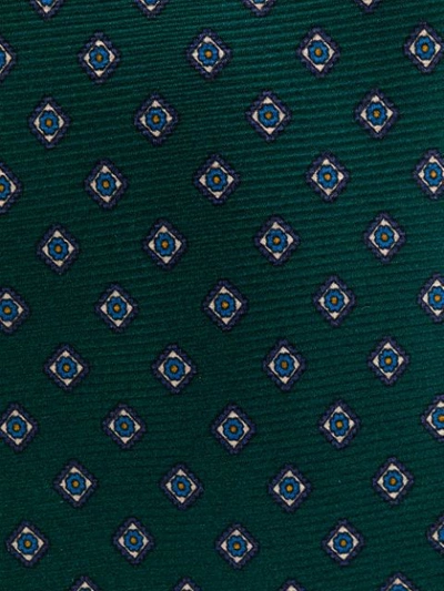 Shop Kiton Floral Print Tie In Green