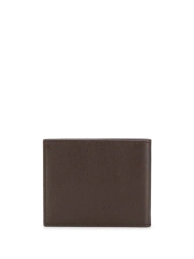 Shop Orciani Foldover Top Wallet In Brown