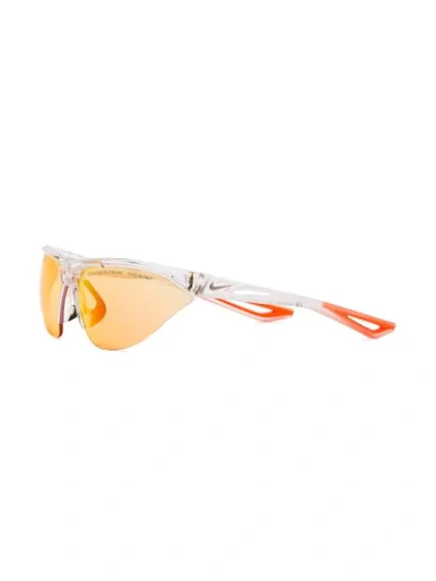 Shop Heron Preston X Nike Transparent Tailwind Sunglasses In Orange