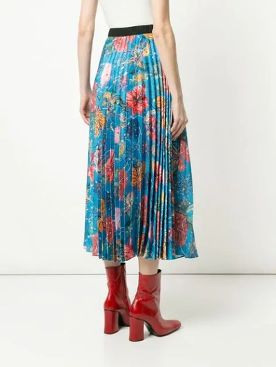 Shop Romance Was Born Feed My Flowers Pleated Skirt In Multicolour