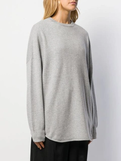 Shop Extreme Cashmere Cashmere Blend Sweater In Grey