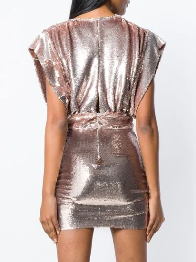 Shop Iro Miracle Sequin Dress In Metallic