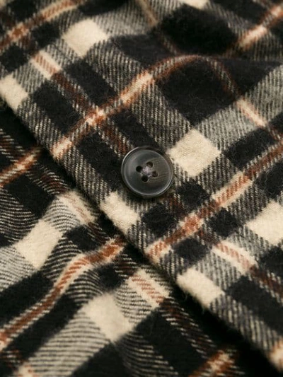 Shop Closed Check Flannel Shirt In Black