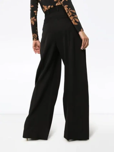 Shop Jw Anderson Wide-leg Tailored Trousers In Black