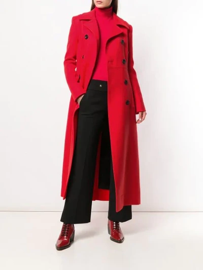 Shop Kwaidan Editions Double-breasted Coat - Red