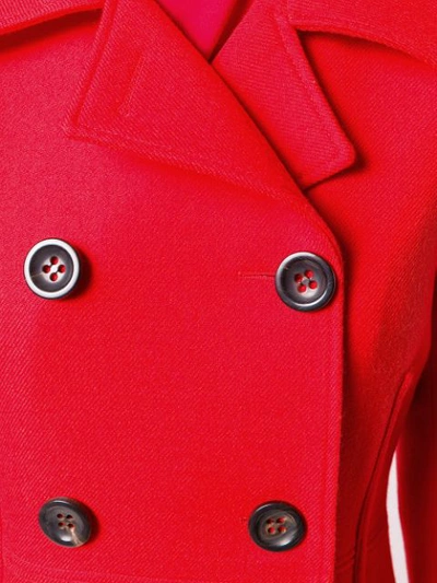 Shop Kwaidan Editions Double-breasted Coat - Red