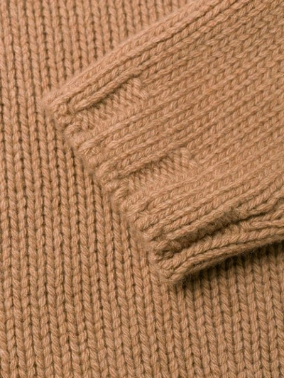 ARAGONA TWO-TONE CASHMERE SWEATER - 大地色