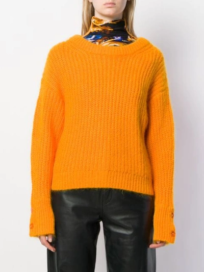 Shop Kenzo Tassel Detail Jumper In Orange