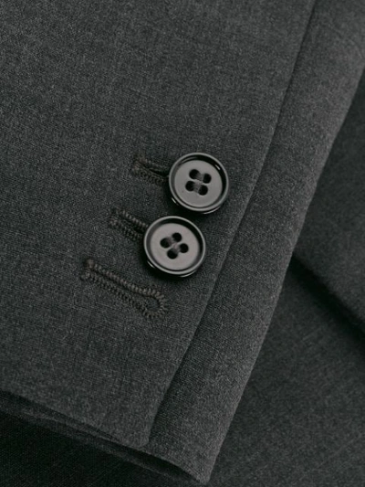 Shop Mm6 Maison Margiela Cropped Tailored Blazer In Grey
