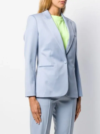 Shop Styland Fitted Blazer In Blue