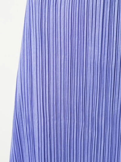 Shop Issey Miyake Vintage Tie-up Pleated Skirt - Purple