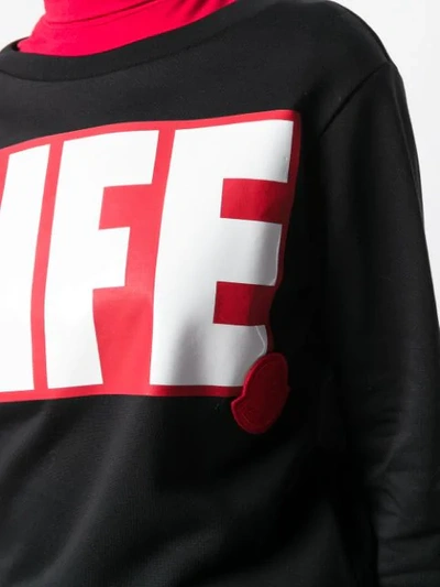 Shop Moncler Life Sweatshirt In Black