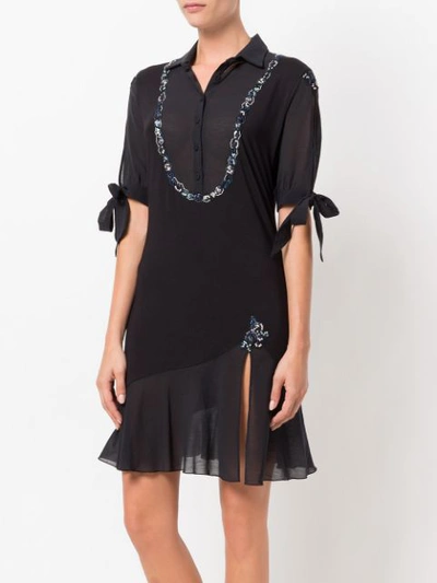 Shop La Perla Opal Blooms Nightdress - Black