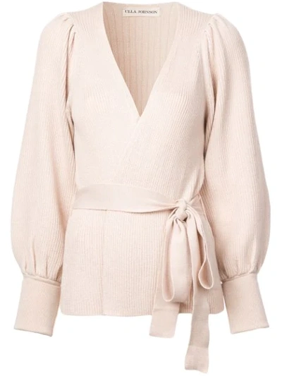 Shop Ulla Johnson Lyra Wrap Sweater - Neutrals