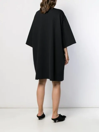 Shop The Row Oversized T-shirt Dress In Black