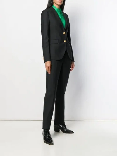 Shop Tagliatore Plain Trouser Suit In Black