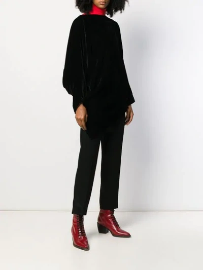 Shop Vivienne Westwood Anglomania Asymmetric Hem Jumper In Black