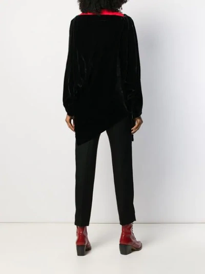 Shop Vivienne Westwood Anglomania Asymmetric Hem Jumper In Black