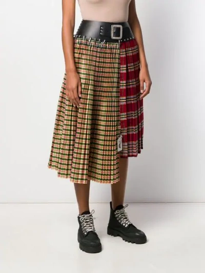 Shop Chopova Lowena Patchwork Midi Skirt In Black