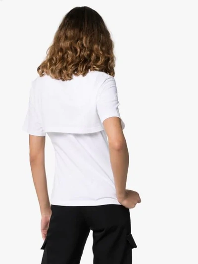 Shop Ambush Tiered Logo Print T-shirt In White