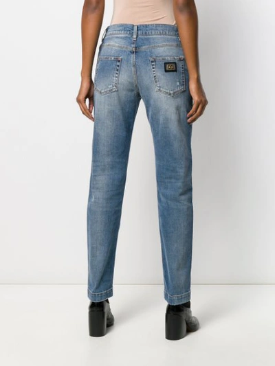 Shop Dolce & Gabbana Boyfriend Fit Stretch Jeans In Blue