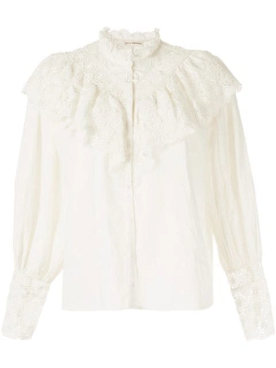 Shop Ulla Johnson Ethel Ruffled Shirt In Neutrals