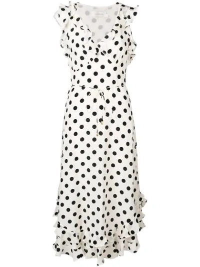 Shop Zimmermann Polka Dot Print Dress In White