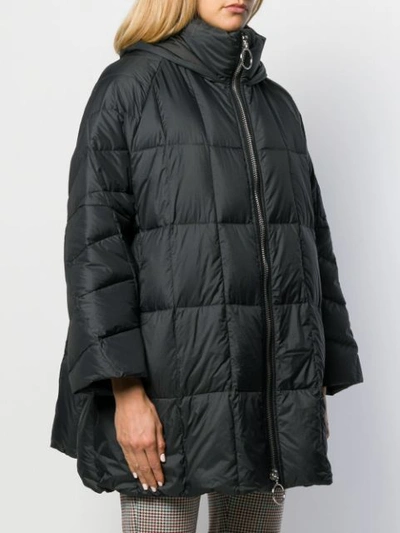 Shop Ienki Ienki Zipped Padded Coat In Black