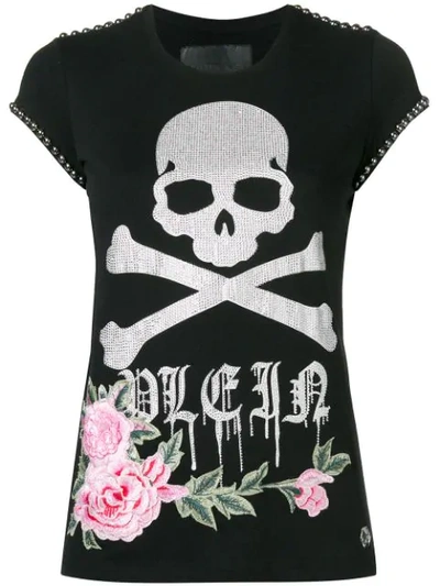 Shop Philipp Plein Rule The World T In Black