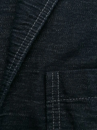 Shop Odeeh Oversized Denim Jacket In Blue