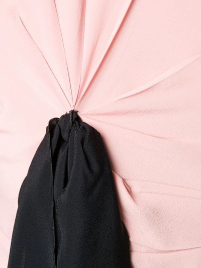 Shop N°21 Bow Detail Ruched Top In Pink