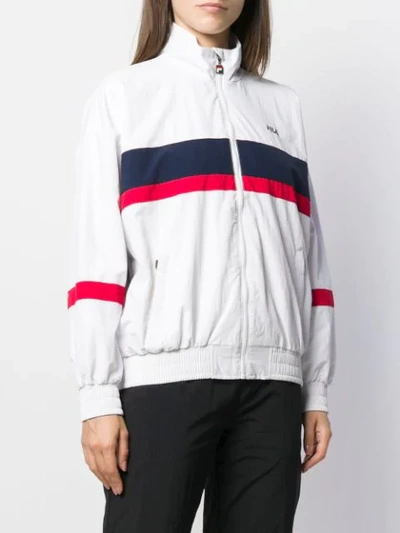 Shop Fila Kaya Windbreaker Jacket In White