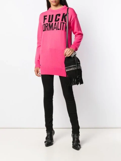 Philipp Plein Statement Pullover Sweatshirt In Black