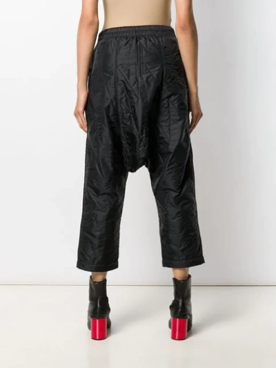 RICK OWENS DRKSHDW SHELL HAREM PANTS - 黑色