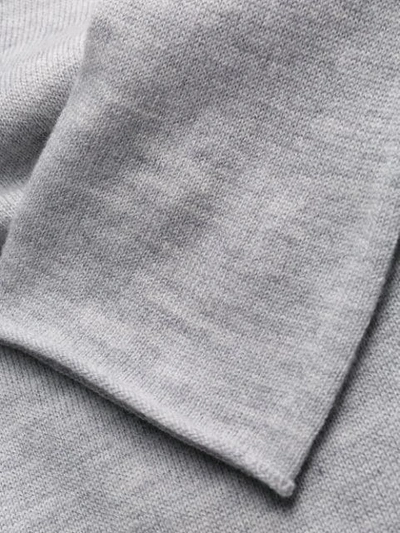 Shop Joseph Turtleneck Fine Knit Jumper In Grey