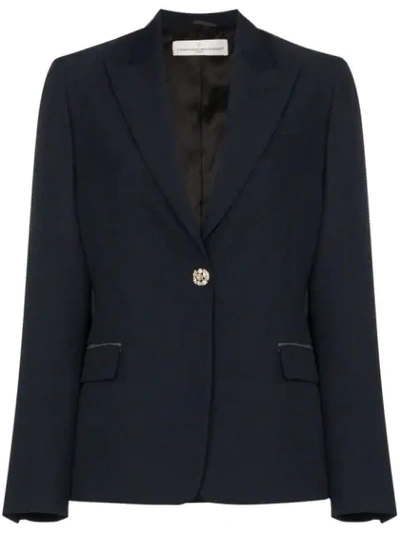 Shop Golden Goose Venice Single-breasted Blazer In Blue