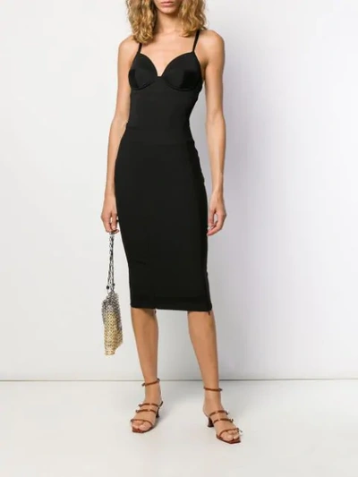 Shop Murmur Zip-up Fitted Skirt In Black