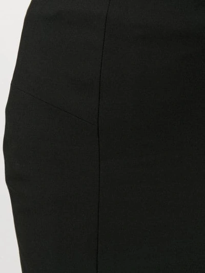 Shop Murmur Zip-up Fitted Skirt In Black