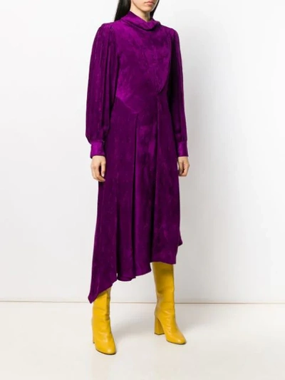 Shop Isabel Marant Corduroy Midi Dress In 40fa Fuchsia