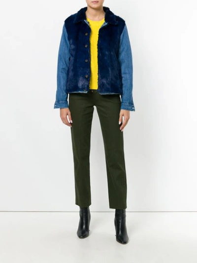 Shop Simonetta Ravizza Jeans Jacket In Blue