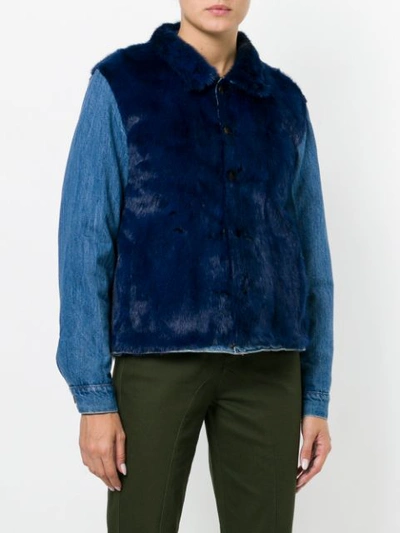 Shop Simonetta Ravizza Jeans Jacket In Blue