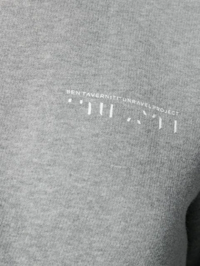 Ben Taverniti Unravel Project Wrap Detail Sweatshirt In Grey