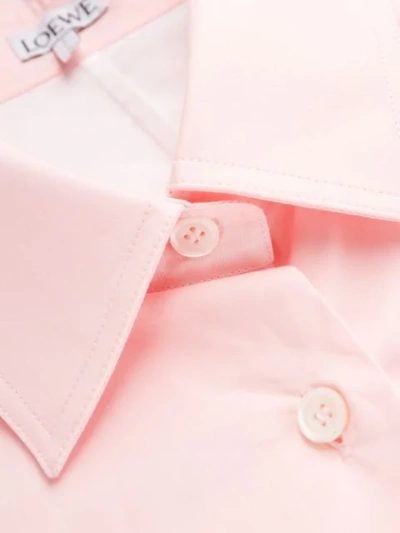 Shop Loewe Colour Block Shirt In Pink