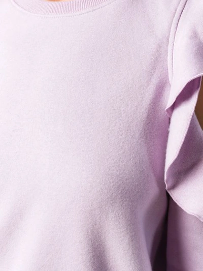 Shop Rebecca Minkoff Cold Shoulder Sweatshirt - Pink