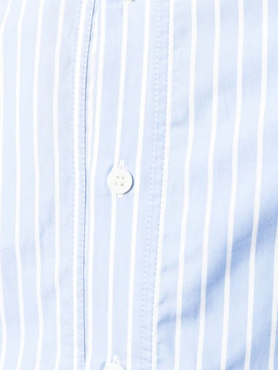 Shop Rokh Double Button Placket Shirt In Blue