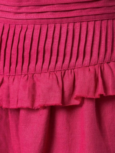 Shop Aje Ruffled Morton Shorts In Pink