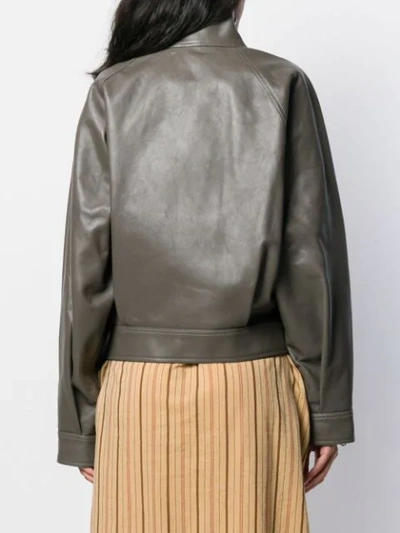 Shop Acne Studios Dolman Sleeves Jacket In Grey