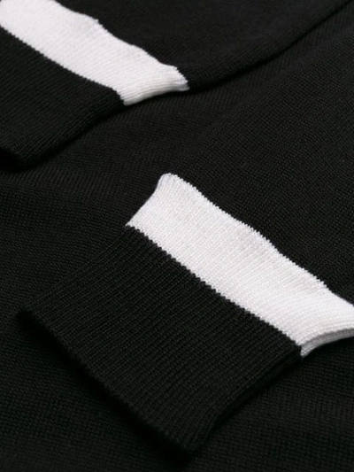Shop Iceberg Logo Sweater Dress In Black